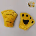 Plush animal ears headband and paws set, perfect for children festival party stage performance. - Little Tiger Gloves