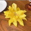Elegante pinza para el cabello de flor de lirio amarillo 3D hecha a mano para vacaciones - Pinza para el Pelo Lirio (16#) / Amarillo