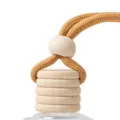Bouchon en bois pour flacon de parfum de voiture avec corde, design élégant et durable. - Cordon Marron