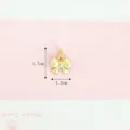 Gold matte bow shaped pendant charm for DIY bracelets and handmade jewelry accessories - 1.7x1.3cm / Matte Gold Bowknot