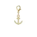 Exquise goudkleurige ankerbedel hanger met karabijnsluiting voor DIY sieraden maken - Gouden Ankervorm (LXK-DGB1606)