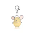 Adorable yellow mouse lobster clasp charm for DIY bracelets, necklaces and gifts - Light Yellow Cartoon Mouse Style (LXK-DGB1037) / 1 Piece