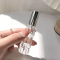 10ml Gialino Mpoukali Atomizer Aromatos, Diaphanes Spray Gia Taxidia kai Kathimerini Xrisi - Ασημί