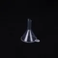 Transparent plastic mini funnel for perfume dispenser and liquid transfer, portable tool. - Small Funnel