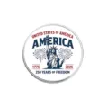 Commemorative Statue of Liberty metal pin for USA 250th Independence Day 1776-2026 - Statue of Liberty with Fireworks (YP0619)