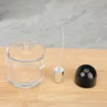 100ml leere Glas Parfüm Flasche Sprüh Abfüllung Proben Behälter mit Feinnebelpumpe - 100ml / Schwarzer Deckel