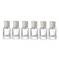 30ml flacone di profumo in vetro trasparente scanalato ricaricabile spray 6 pz - Trasparente