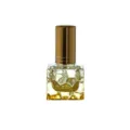 10ml square glass perfume bottle geometric refillable fine mist atomized sample bottle - 10ml / Gold