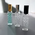Φιαλίδιο αρώματος από γυαλί διαμαντιού 15ml κενό δοχείο σπρέι καλλυντικών φορητό. - Ανάγλυφο Διαμάντι