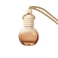 10ML Auto Parfüm Flasche Gradient Glas Ätherisches Öl Diffusor Anhänger Hängend Aromatherapie - Kaffeebraun