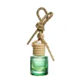 Car hanging perfume glass bottle empty essential oil diffuser bottle with wooden cap - 8ML / Light Blue