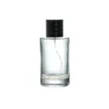 Clear glass perfume bottle empty cosmetic spray atomizer refillable container 50ml 100ml - 50ML / Silver Spray Nozzle