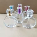Διαφανές γυάλινο μπουκάλι αρωμάτων 30ml με αντλία ψεκασμού για καλλυντική χρήση - 30ml / Πολύχρωμη Αντλία Ποικίλη