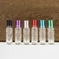 6ml Glas Ätherisches Öl Roller Flaschen mit bunten Metallkappen für Parfüm und Kosmetik. - 6ml / Mehrfarbig