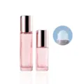 Flacone roll-on in vetro rosa con tappo oro rosa, 5ml 10ml bottiglia per oli essenziali. - 5ml / Flacone oro rosa traslucido con tappo lucido e sfera in vetro