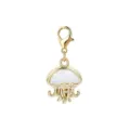 Elegante gouden kwallen bedel met karabijnsluiting voor uw creatieve DIY-sieradenprojecten - Gouden Kwallenstijl (LXK-DGB1986)