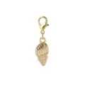 Golden conch shell pendant charm with lobster clasp for DIY jewelry and accessories. - Gold Conch Style (LXK-MDF625)