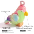 Colorful bird parrot pendant for DIY jewelry dopamine color alloy accessory 18mm - Parrot Style (PJ94704B)