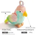 Colorful parrot pendant charm in pastel shades for DIY jewelry making - Parrot Style (PJ94704C)