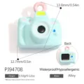 Dopamine-colored mini camera alloy pendant for DIY jewelry making, 13.8x12.7mm size - Camera Style (PJ94708)