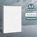 A4 Spiral Notebook Lined Paper Office Study Journal Notepad Writing Notebook 80 Sheets - Lined / A4