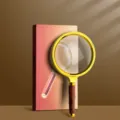 Handheld magnifying glass with vintage wooden handle and gold metal frame for reading. - 100mm Metal Frame
