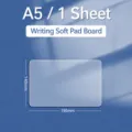 Transparente A5 weiche Schreibunterlage Schreibtisch Matte Schutzfolie glatte Oberfläche - A5 (Hausaufgabenheftformat)