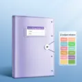 A3 dossier de rangement de papier d'examen organisateur de documents transparent 1pc - 30 Feuilles/Paquet / Violet