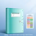 Grand capacite dossier de rangement de papier d'examen A3 avec fermeture elastique ecole. - 40 Pages par Paquet / Vert