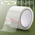 Transtransparentes Dichtungsband Rolle 7cm mal 20m winddichtes Klebeband fur Fenster Glas. - Breite 70mm Länge 20m / Transparent
