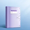 Classeur accordéon A3 violet organiseur de feuilles d'examen 60 pages avec élastique et pochette. - Paquet de 60 Pages / Violet