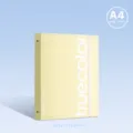 Truecolor A4 Ringbuch Ordner transparent gelb Dokumentenmappe Aktenordner Ablage 3 Ringe - 3-Loch-Ringbuch / Gelb