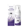 EELHOE wimper reiniging shampoo schuim met lavendel geur, 60ml fles met verpakkingsdoos - 60ML