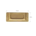 Vintage solid brass label holder metal card frame tag for traveler notebook journal - Label Plate / 1 Piece (44x18mm) / Bronze