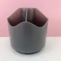 Porta lapices giratorio organizador de brochas de maquillaje detalle escritorio - Negro Mate
