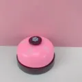 Pink pet training bell with cute paw prints, metal service call bell for cats and games. - Cat Paw Pink