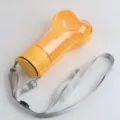 Bouteille d'eau portable pour animal de compagnie marche chien forme d'os avec sangle - Gourde Portable Os / Orange
