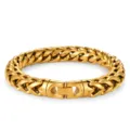 Heavy-duty gold stainless steel Franco chain bracelet with a secure jewelry clasp - 23cm*1cm / Gold