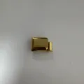 Detailed view of polished gold stainless steel magnetic clasp for jewelry DIY crafts - Gold Polished