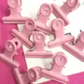 Roze metalen binderclips schattige briefclips papierklemmen voor kantoor en school - Roze