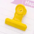 Gele metalen binder clip 3cm, schattige papierklem voor kantoor school en thuis - Geel