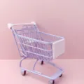 Adorable Purple Mini Shopping Cart Desktop Storage Basket Sundries Organizer Prop - Medium Shopping Cart (13.5x9.5x15cm) / Purple