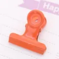 Oranger metallener Binder-Clip süße Briefpapier Büroklammer Dokumenten-Organizer 3cm - Orange