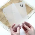 A6 6-Hole Binder Pockets Translucent Loose Leaf Planner Dividers PVC Storage Bag Set - Writing Divider / A6 (2 Pieces)