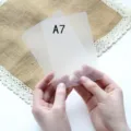 A7 loose-leaf binder transparent index divider PVC planner pocket insert page - Writing Divider / A7 (2 Pieces)