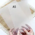 A5 translucent frosted 6-ring binder loose leaf notebook divider PVC storage pocket insert. - Writing Divider / A5 (2 Pieces)