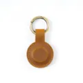 Supporto di conservazione multifunzionale circolare in vera pelle con clip in bronzo. - Marrone Crazy Horse