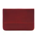 Astuccio vintage in vera pelle crazy horse fatto a mano 12 scomparti scatola portaoggetti - Rosso Vino Crazy Horse