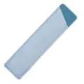 Pochette étui à stylo en cuir bleu clair protection faite à la main pour bureau eco - Cuir ciré givré bleu ciel / 1 Pièce/Paquet