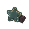 Segnalibro magnetico a stella in pelle verde portapenne con fascia elastica agenda. - Verde Scuro Crazy Horse